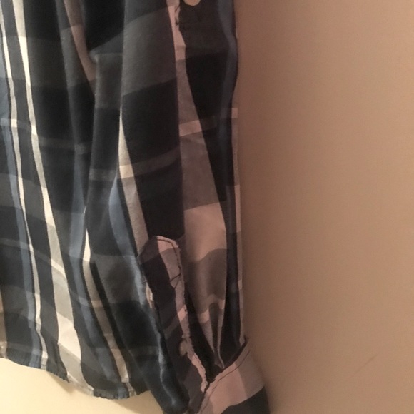 💙Ditch Plains Snap Front Short,size Small Plaid - Picture 4 of 6